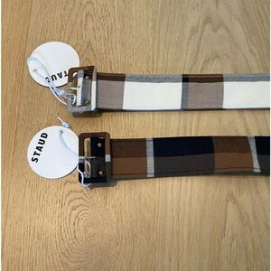 Staud Plaid belts - XS - NWT